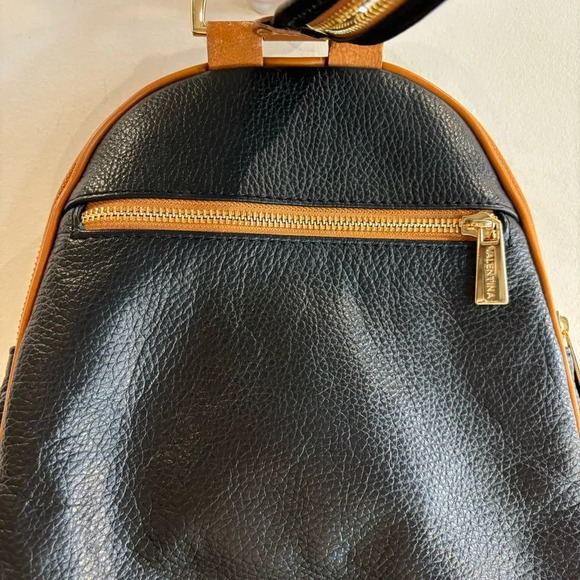 VALENTINA Convertible Purse Metal Handle Leather Multiple Pockets Backpack - Picture 12 of 15